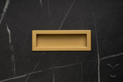 Úchytka Misura 96 zápustná zlatá matná